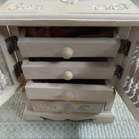 Handcrafted Wooden Jewelry Box Organizer - Picture 6 of 13
